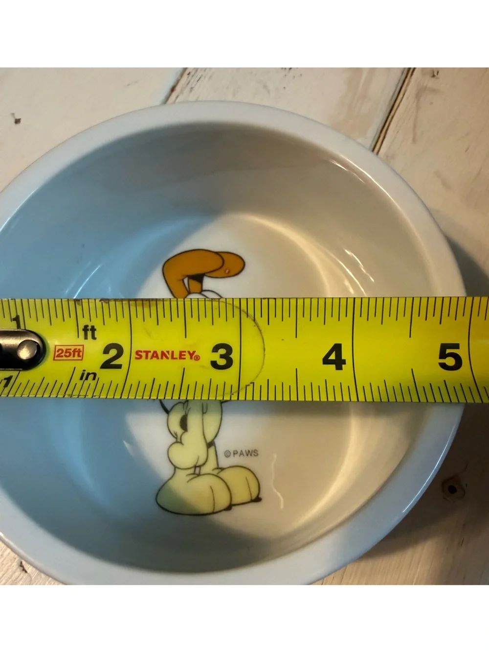 Garfield “Odie” Dog/Cat Dish “My Bowl” and “Burp” 5” Wide
